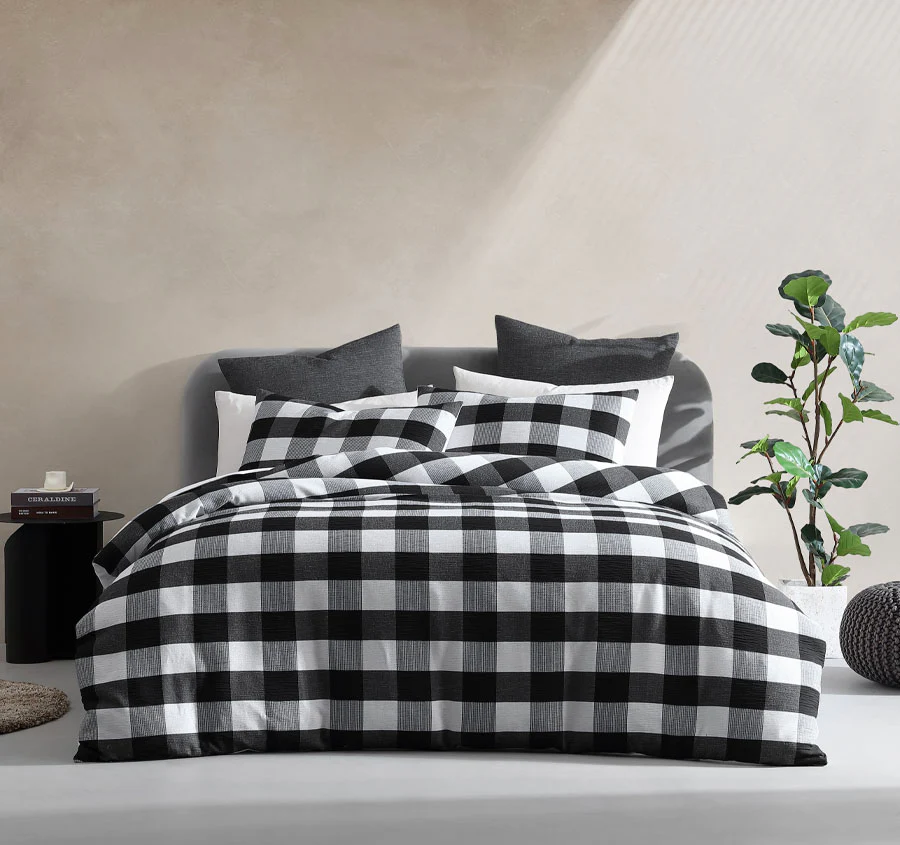 Hogan Quilt Cover Set Range Slate