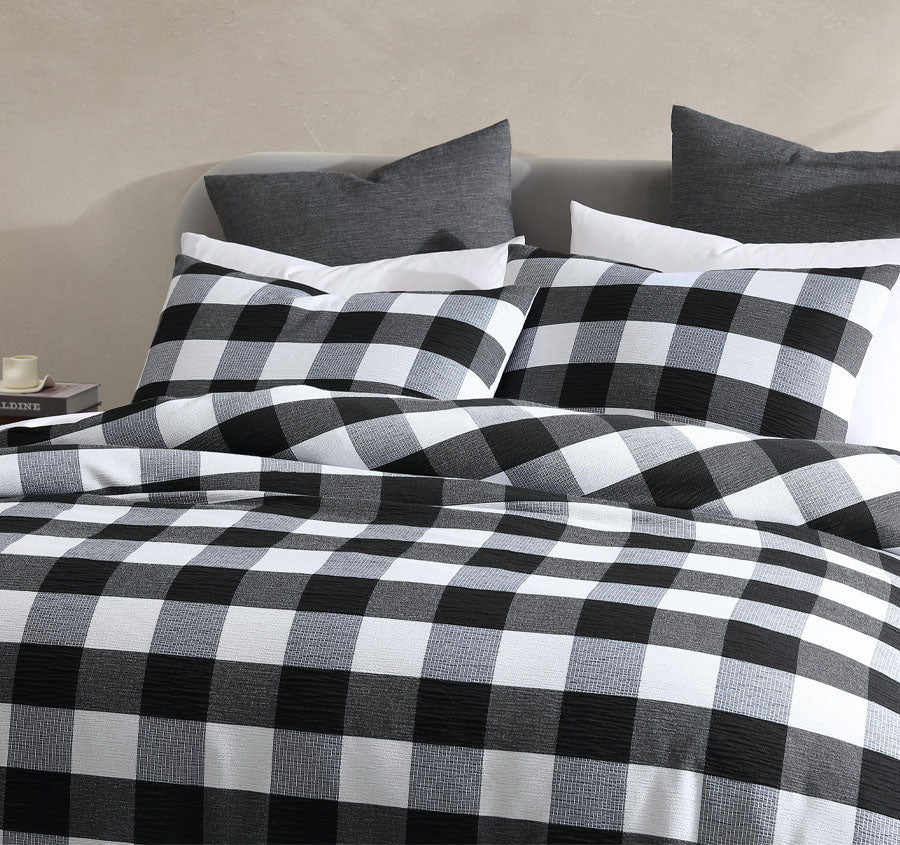 Hogan Quilt Cover Set Range Slate - Image 4