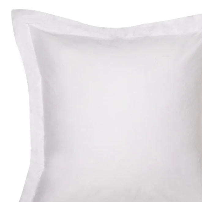 Hotel Grande 400THC Egyptian Cotton Sateen European Pillowcase White - Image 2