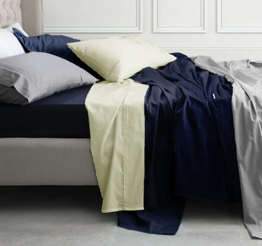 Hotel Grande 400THC Egyptian Cotton Sateen Mega Sheet Set Range Vanilla - Image 3