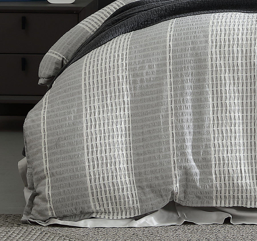 Hurley Quilt Cover Set Range Charcoal - Image 3
