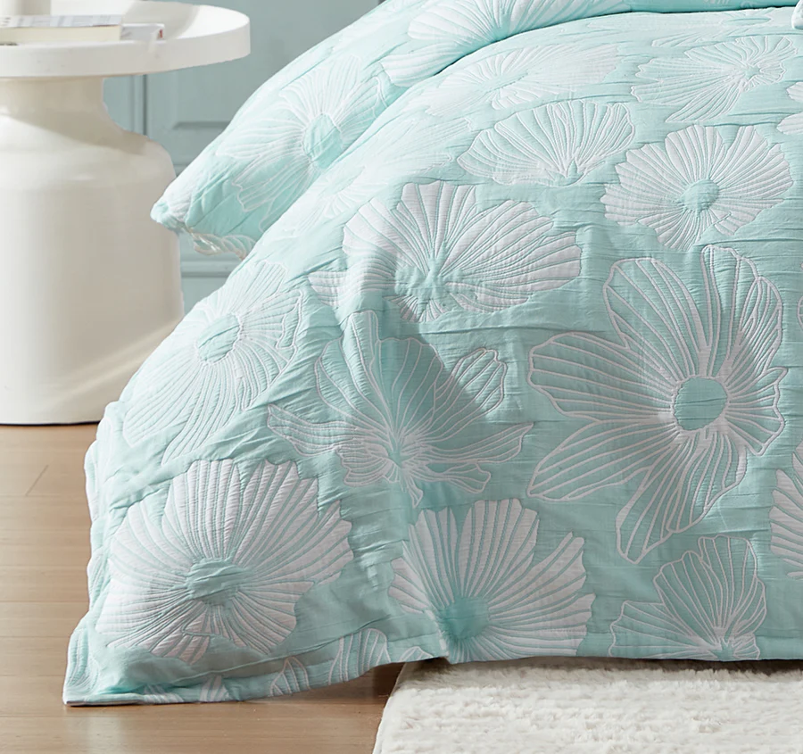 Poppi Quilt Cover Set Range Aqua - Image 3