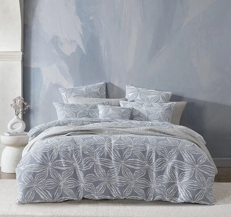 Skylar Quilt Cover Set Range Slate