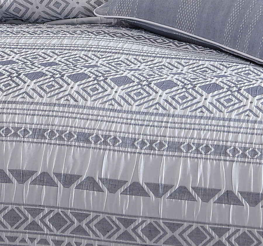 Thiago Quilt Cover Set Range Slate - Image 2
