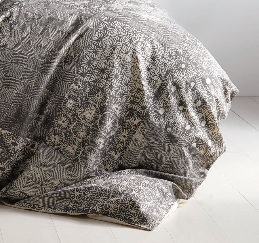 Marla Quilt Cover Set Range Charcoal - Image 3
