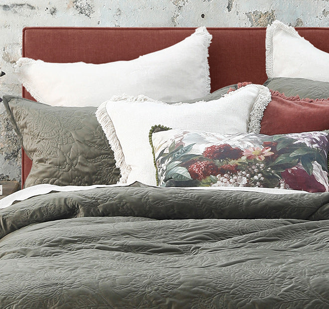Constance Coverlet Set Range Olive - Image 4