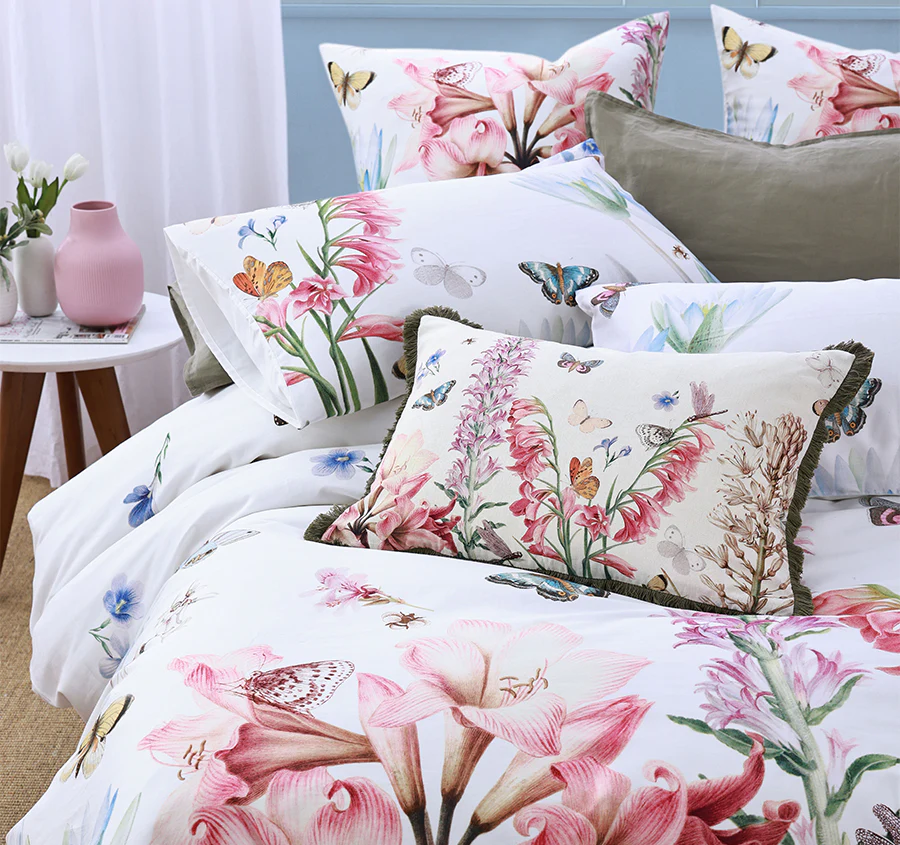 Fleur Quilt Cover Set Range Cream - Image 5