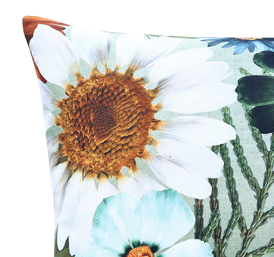 Flowerfield European Pillowcase Green - Image 2