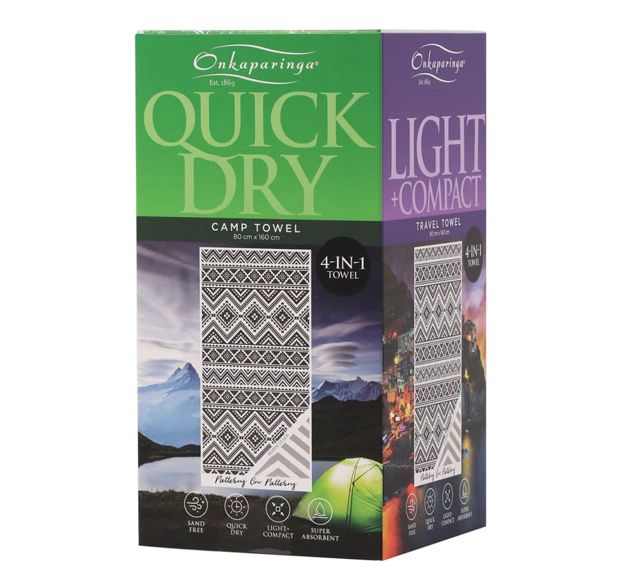 Sand Free 80x160cm Towel 4 in 1 Patterns on Patterns - Image 6