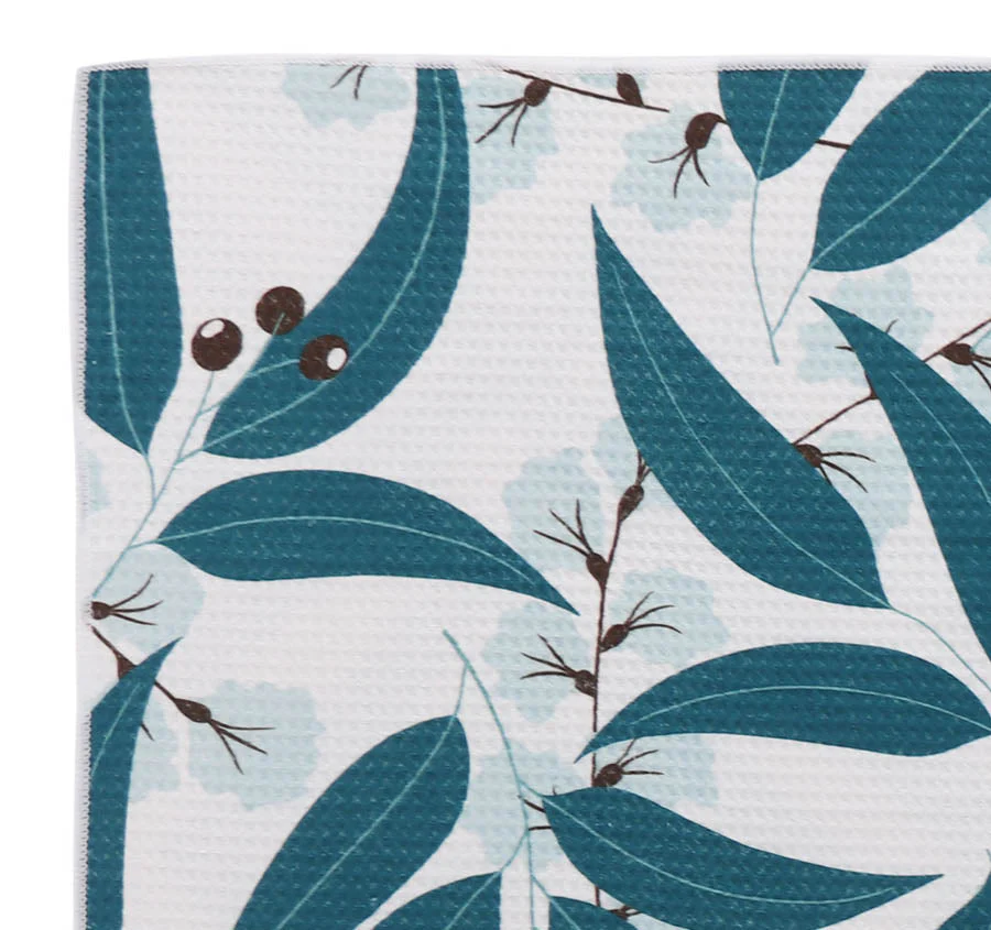 Sand Free 80x160cm Towel 4 in 1 Scattered Eucalyptus Leaves - Image 2