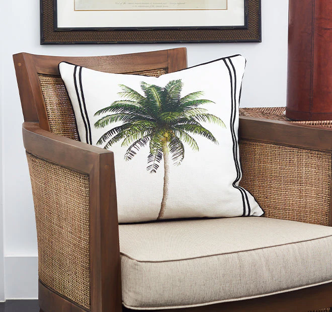 Bahama Palm 50x50cm Filled Cushion Green - Image 2