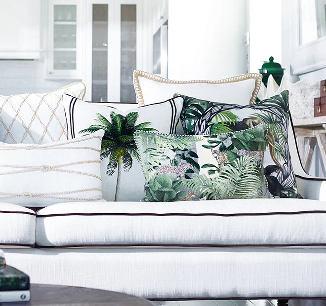 Bahama Palm 50x50cm Filled Cushion Green - Image 3