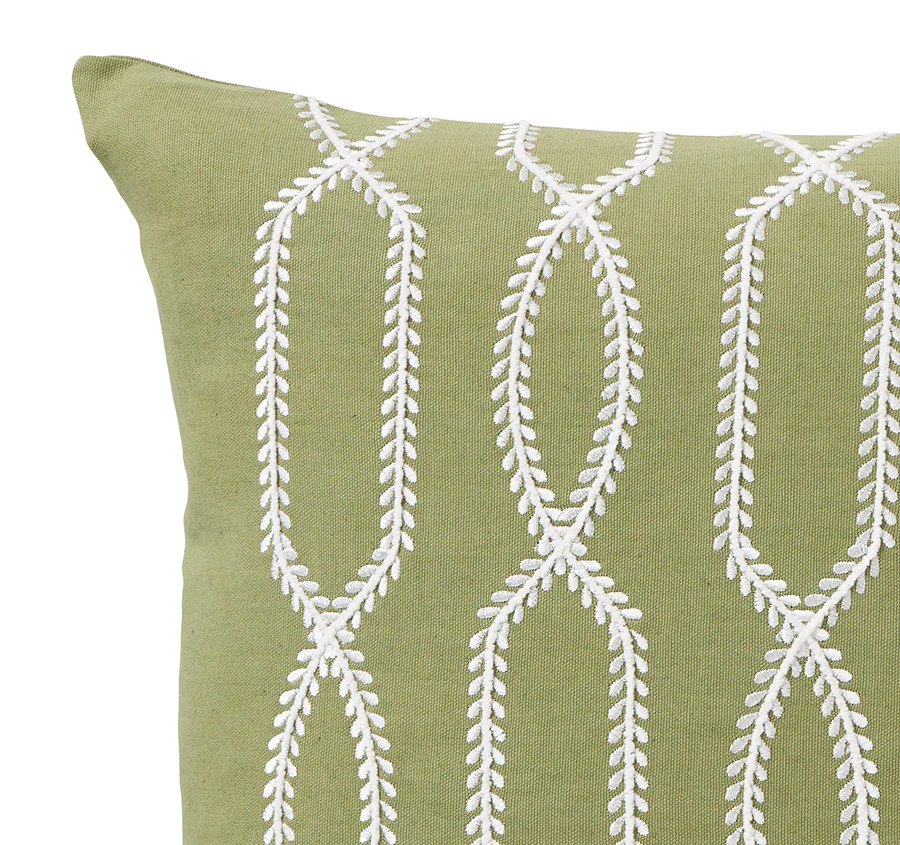 Cayman Lattice 50x50cm Filled Cushion Green - Image 2