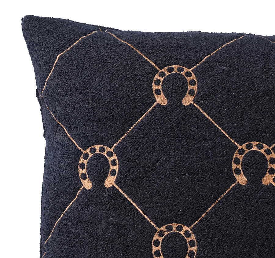 Equine Manor 50x50cm Filled Cushion Black - Image 2