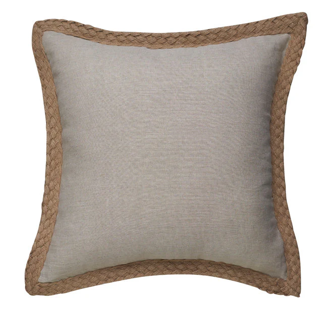 Jute 50x50cm Filled Cushion Sand