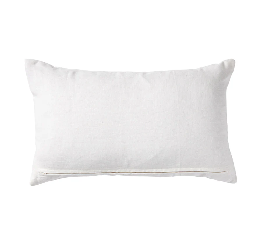 Linen Key 30x50cm Filled Cushion Black - Image 3