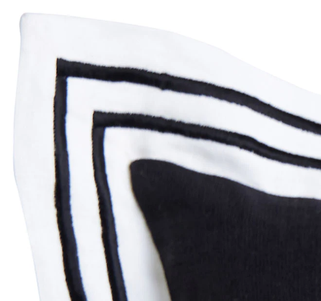 Linen Milano 50x50cm Filled Cushion Black - Image 2