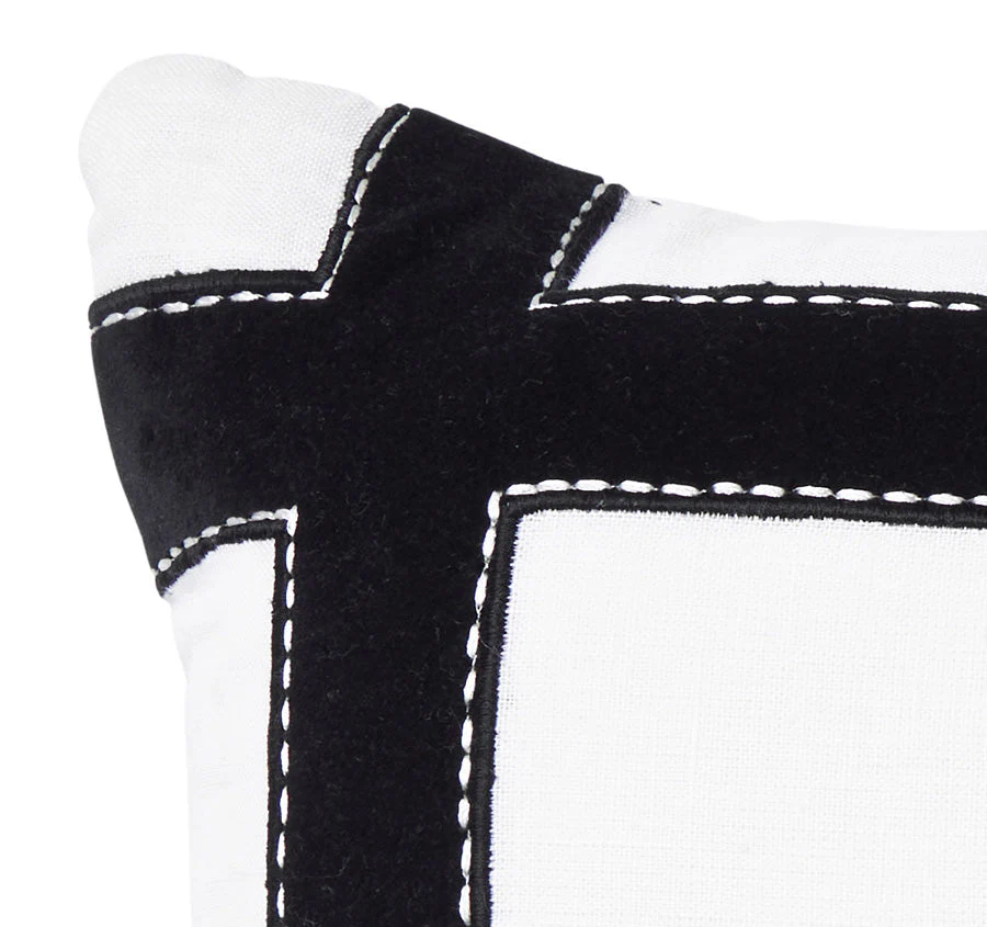 Linen Soho 50x50cm Filled Cushion White - Image 2
