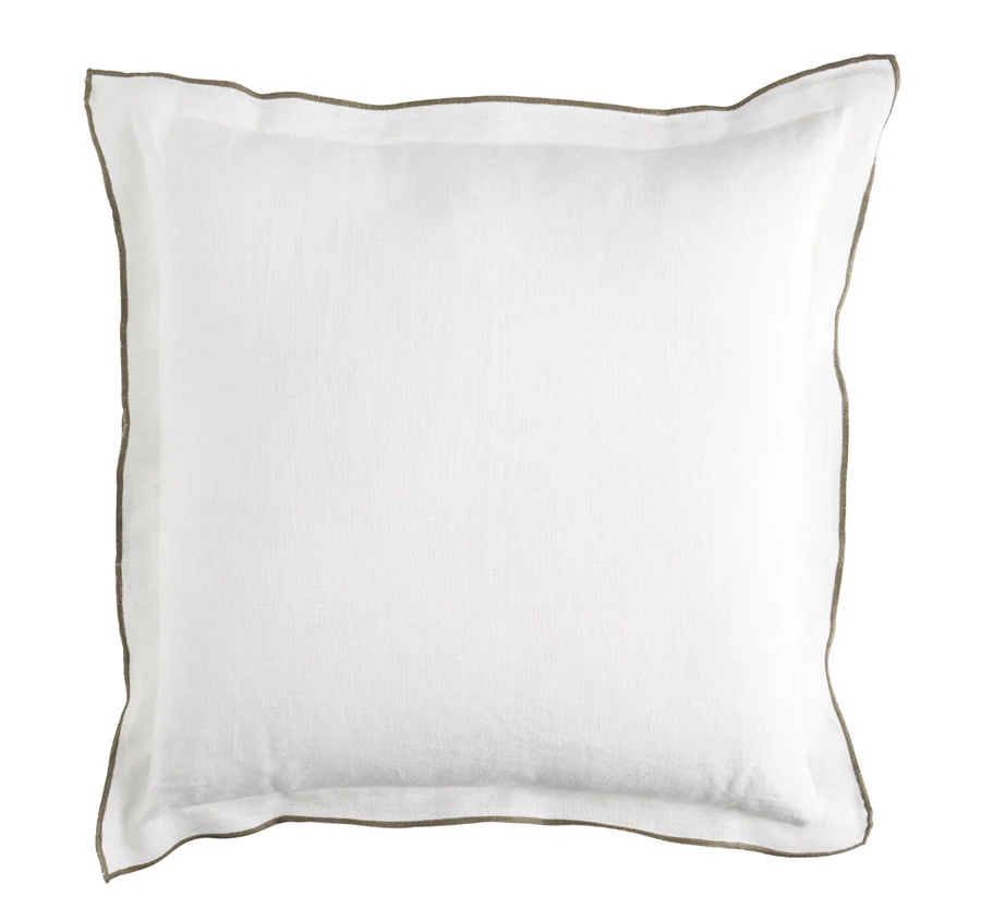 Linen Tulum 50x50cm Filled Cushion White