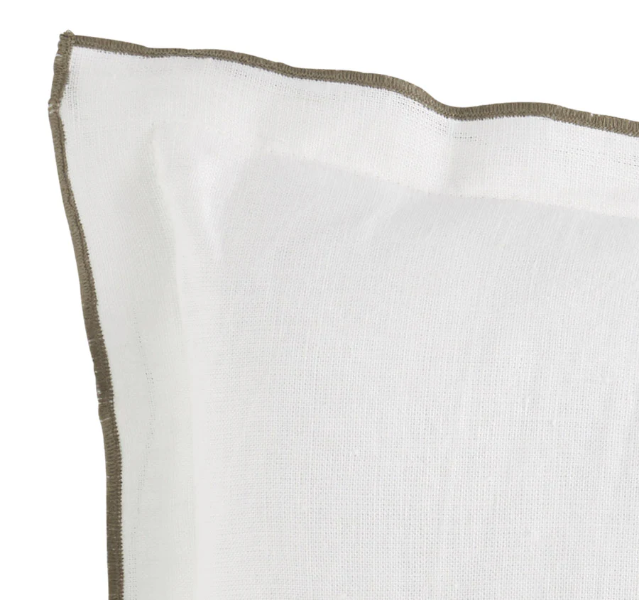 Linen Tulum 50x50cm Filled Cushion White - Image 2