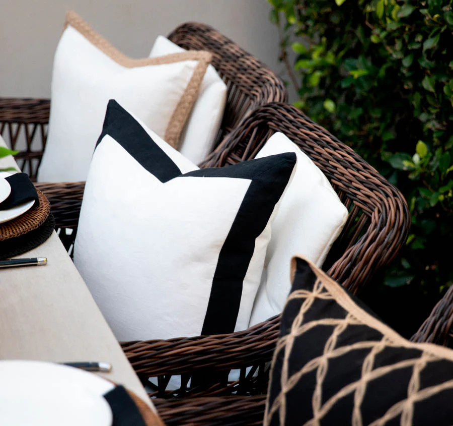 Mykonos Blanc 50x50cm Filled Cushion White - Image 3