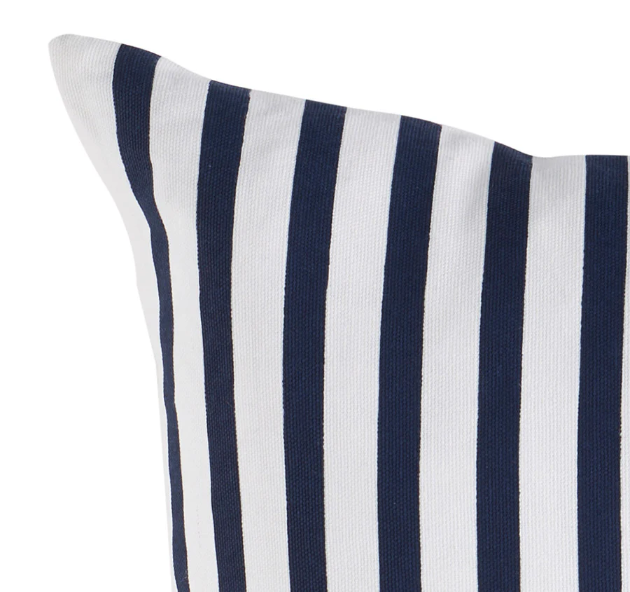 Nautical Stripes 55x55cm Filled Cushion Navy - Image 2