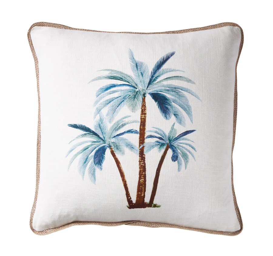Palmy Blue 50x50cm Filled Cushion