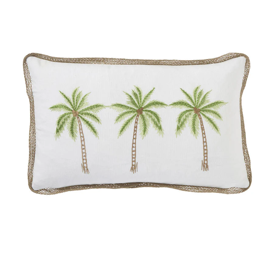 Palmy Isles 30x50cm Filled Cushion Green