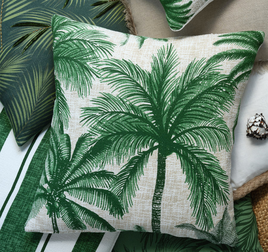 Palmy Oasis 55x55cm Filled Cushion Green - Image 4
