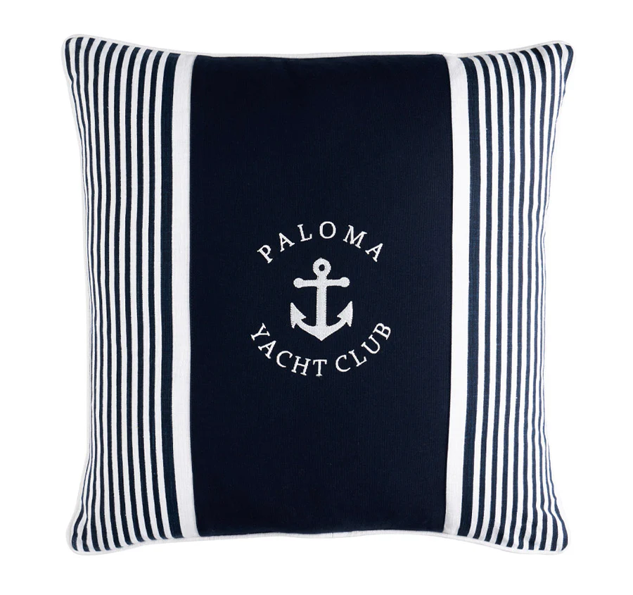 Paloma Yacht Club 55x55cm Filled Cushion Navy