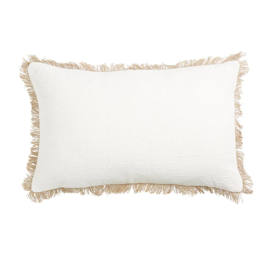 Saint Tropez Linen 30x50cm Filled Cushion White