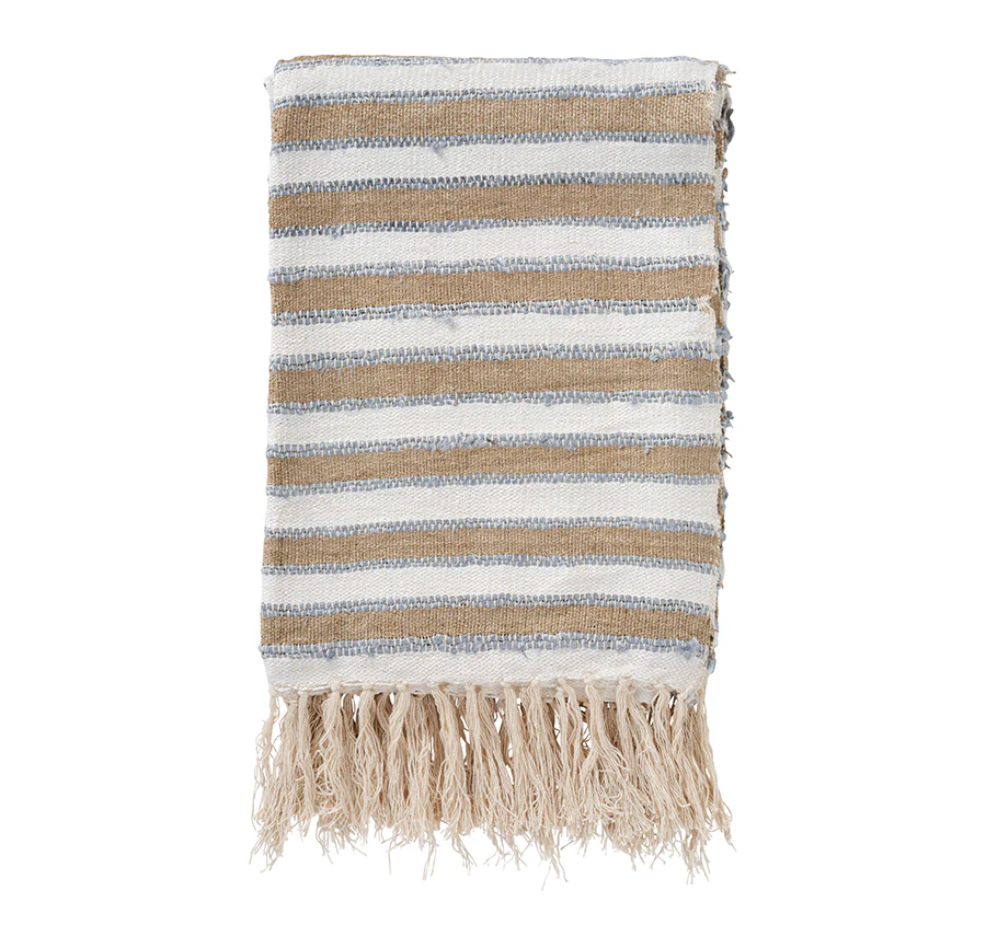 Sorrento 130x170cm Throw Rug Sky Blue