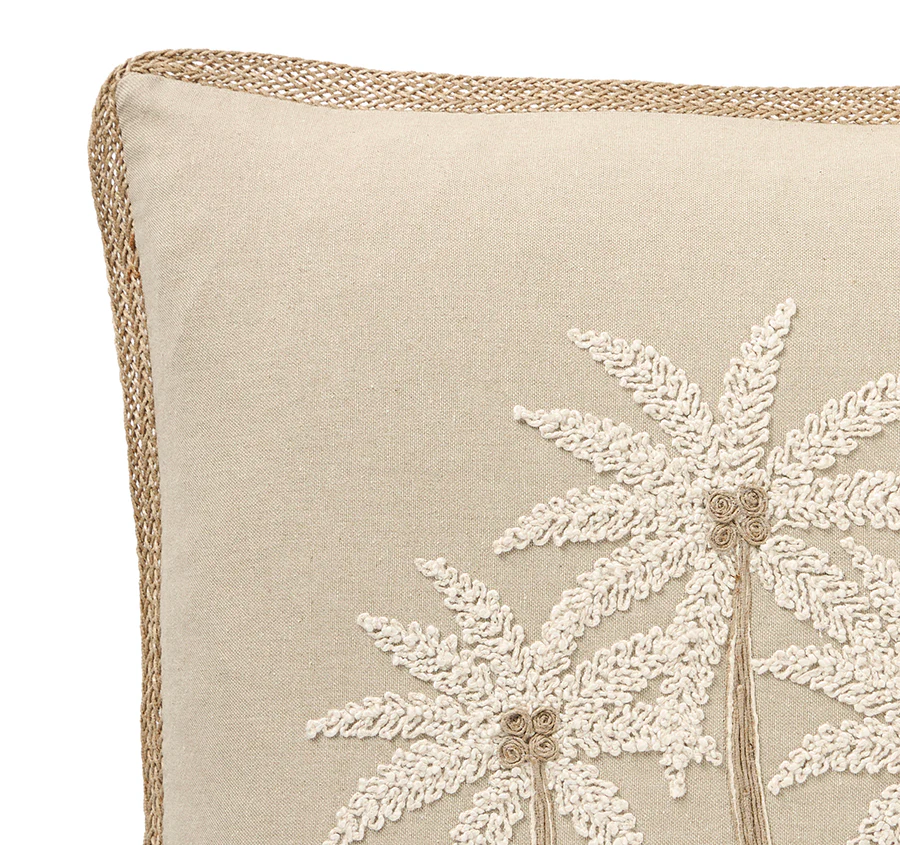 St Barths Palms 50x50cm Filled Cushion Sand - Image 2