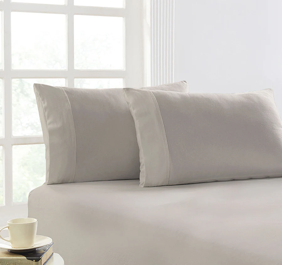 Egyptian Cotton Flannelette Mega Fitted Sheet Combo Range Sand
