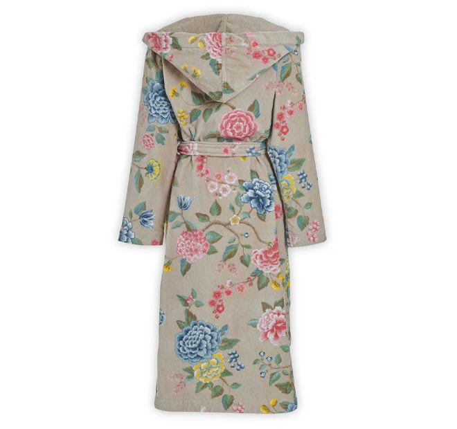 Good Evening Cotton Velour Bathrobe Range Khaki - Image 3