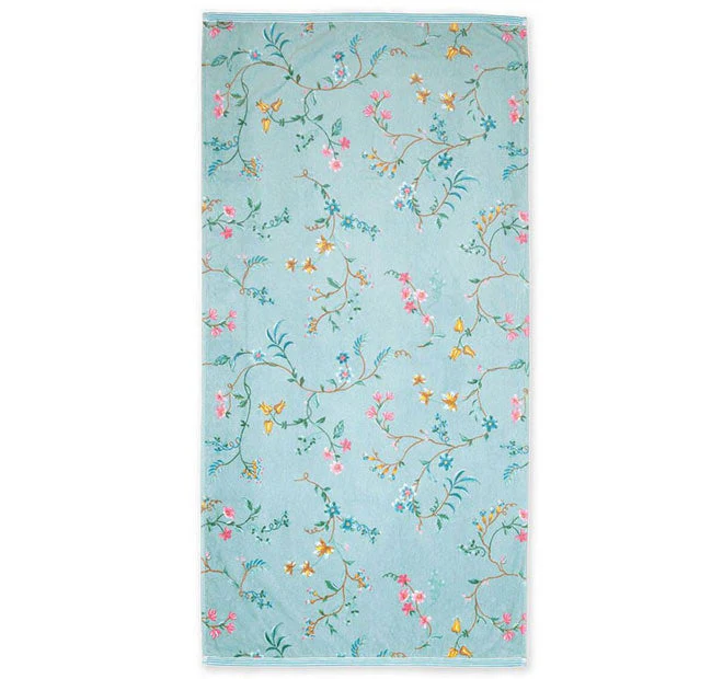 Les Fleur 500GSM Cotton Bath Towel Range Blue - Image 2