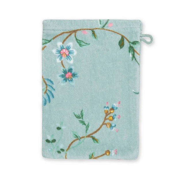 Les Fleur 500GSM Cotton Bath Towel Range Blue - Image 3