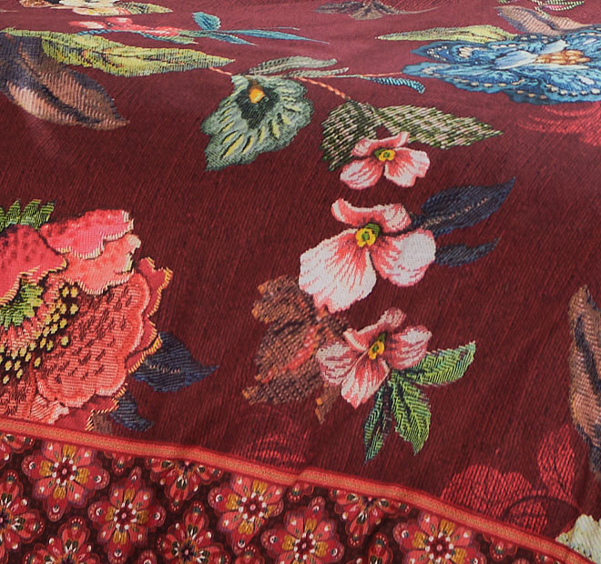 Poppy Stitch Quilt Cover Set Range Red - Image 2