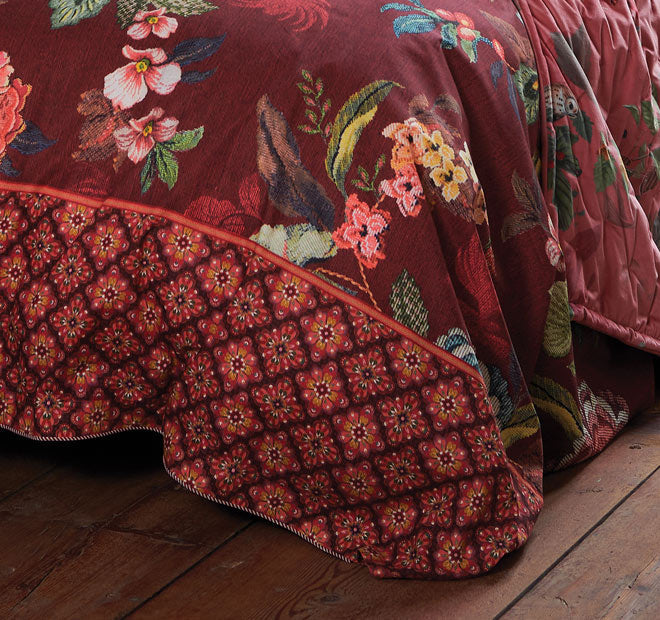 Poppy Stitch Quilt Cover Set Range Red - Image 3