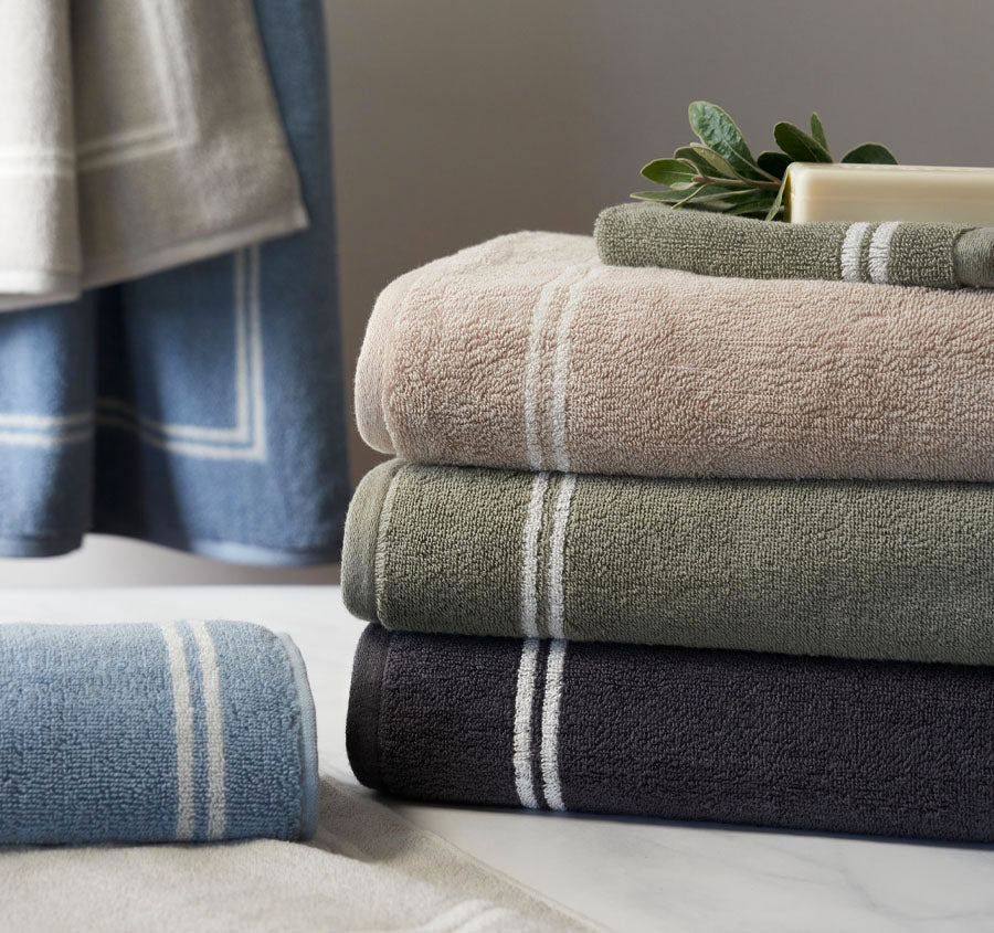 Astoria 650GSM Cotton Bath Towel Range Stone - Image 4