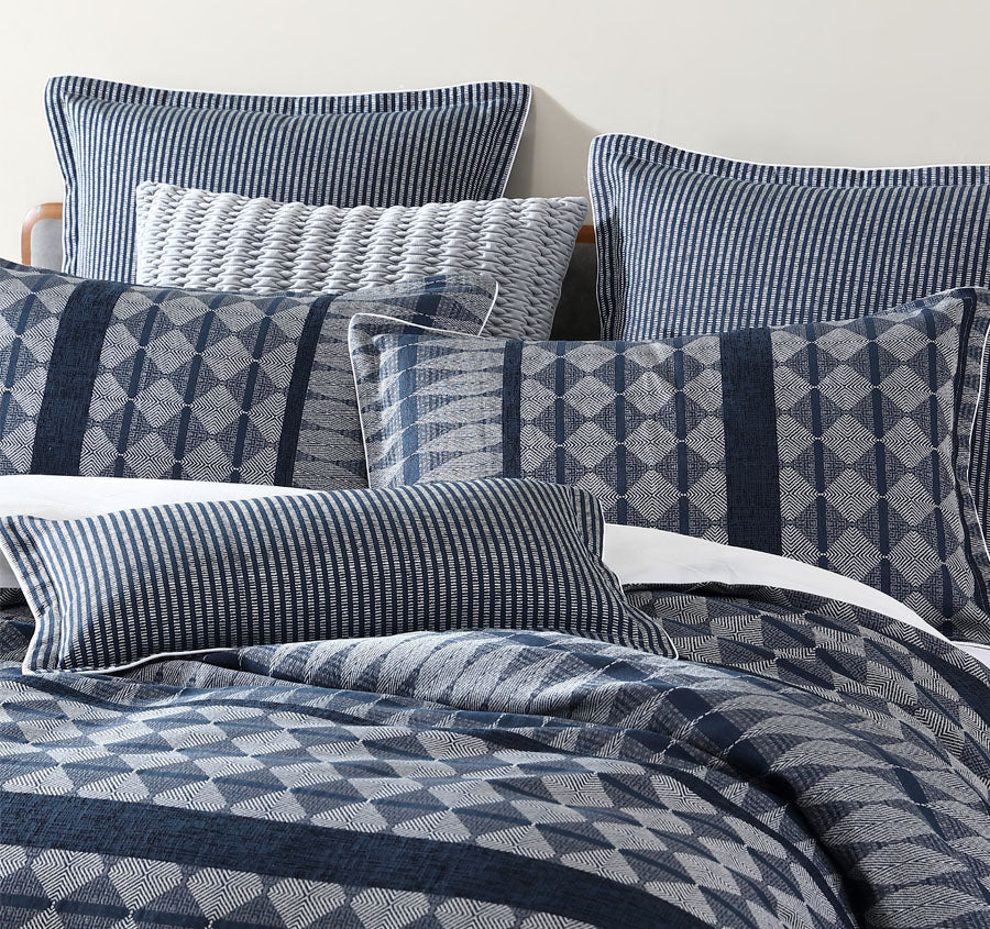 Boyd Quilt Cover Set Range Ink - Image 4