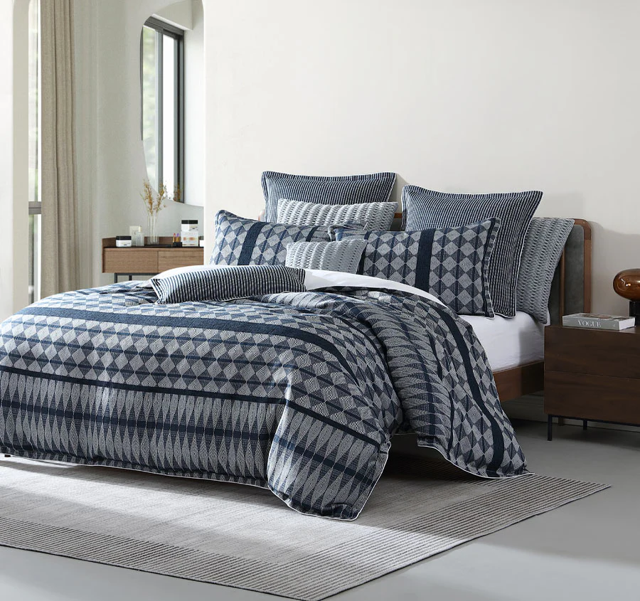 Boyd Quilt Cover Set Range Ink - Image 5