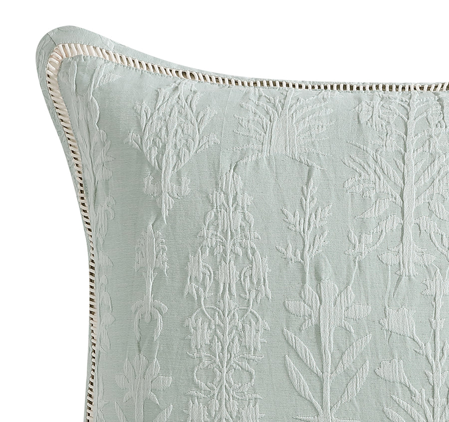Florence European Pillowcase Sage - Image 2