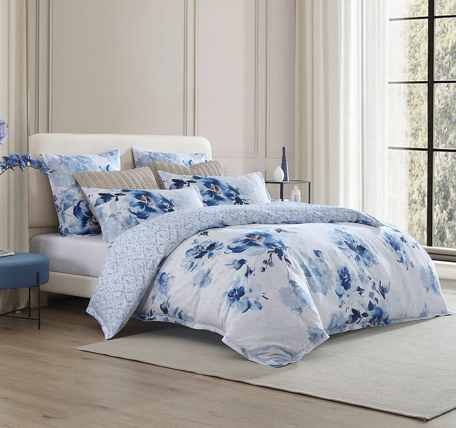 Lilibet Quilt Cover Set Range Blue - Image 5