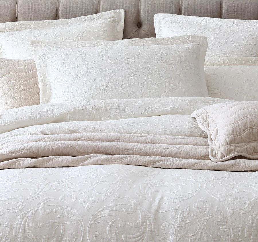 Marbella Quilt Cover Set Range Ivory - Image 2