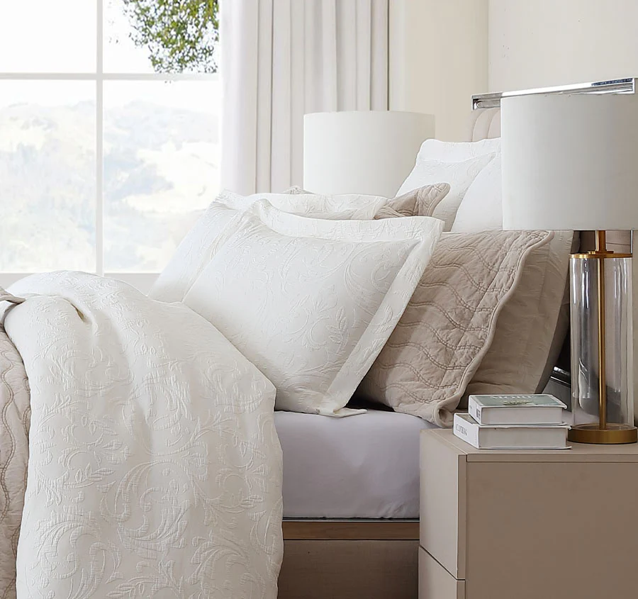 Marbella Quilt Cover Set Range Ivory - Image 3