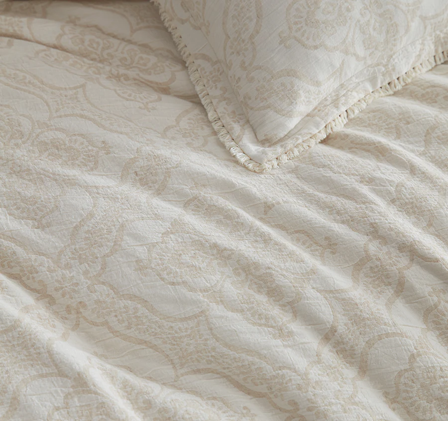 Parisian Quilt Cover Set Range Linen - Image 2