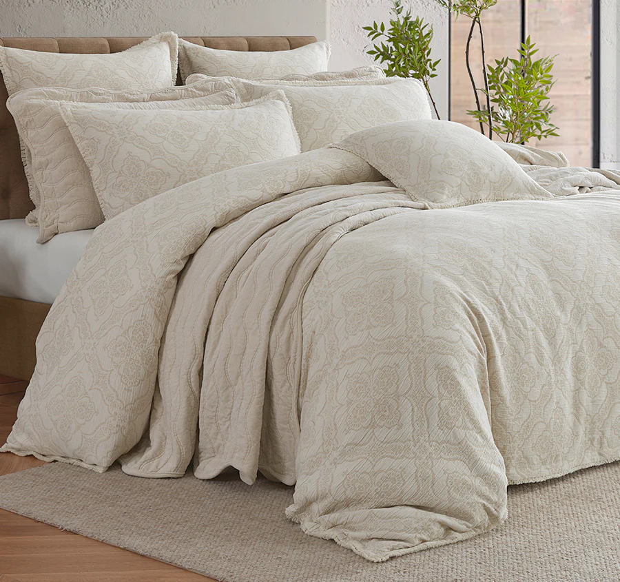 Parisian Quilt Cover Set Range Linen - Image 5