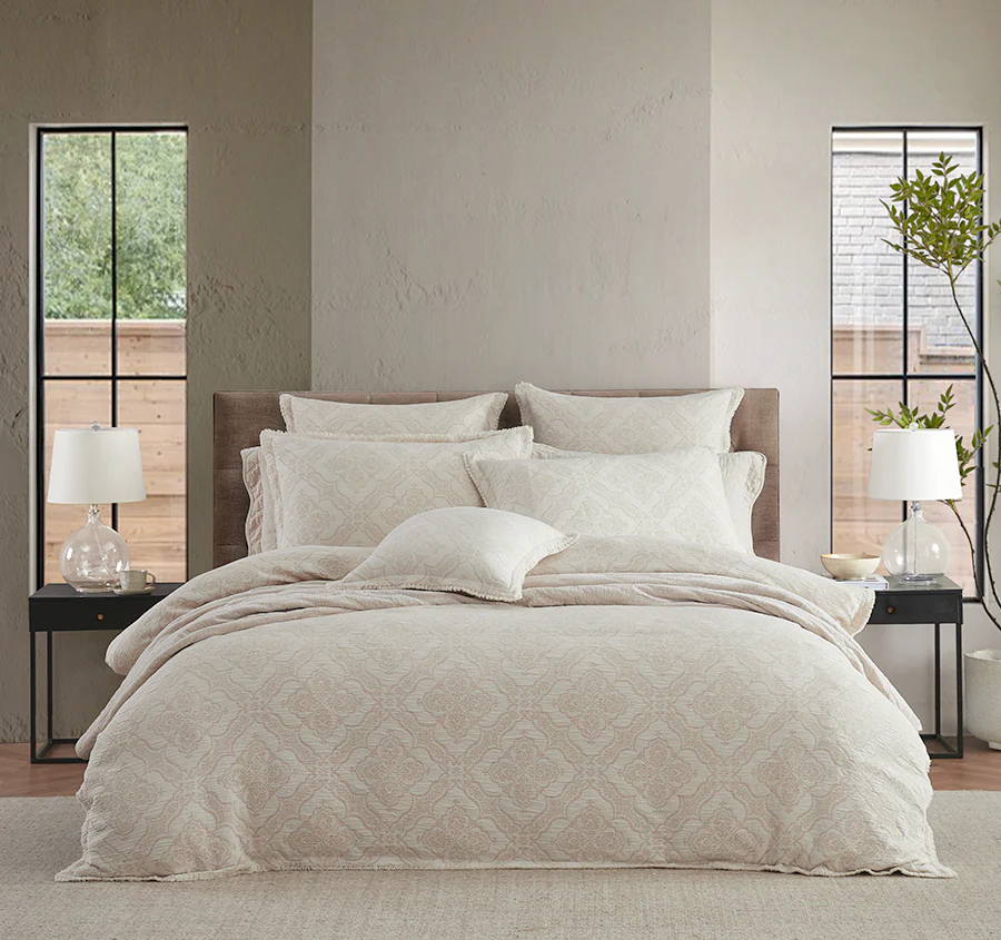 Parisian Quilt Cover Set Range Linen - Image 6