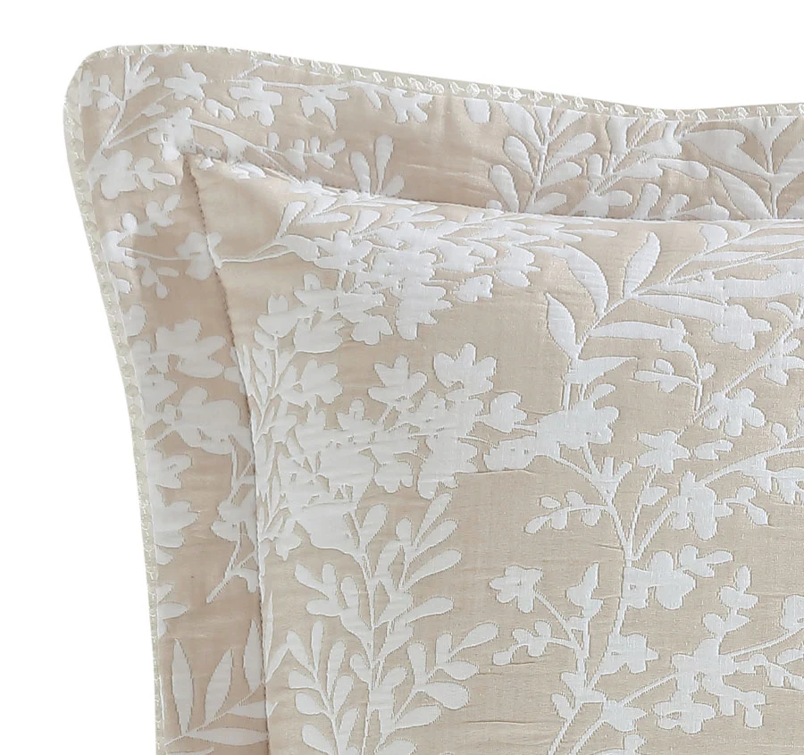 Quinn European Pillowcase Stone - Image 2